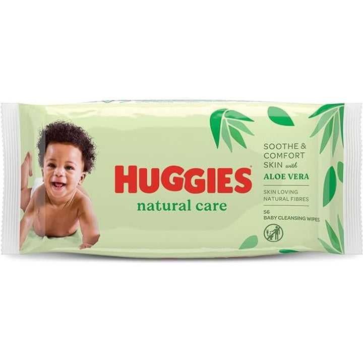 Huggies Natural Care Aloe Vera Baby Wipes, 56Wipes