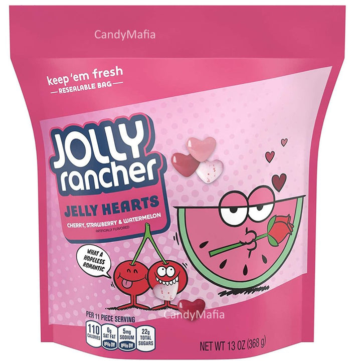 Jolly Rancher, Watermelon, Strawberry and Cherry Flavored Jelly Hearts Candy, 368g