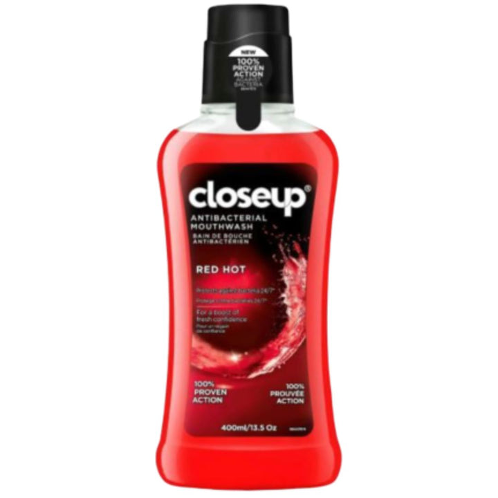 Close Up Red Hot Anti-Bacterial Mouthwash, 400ml