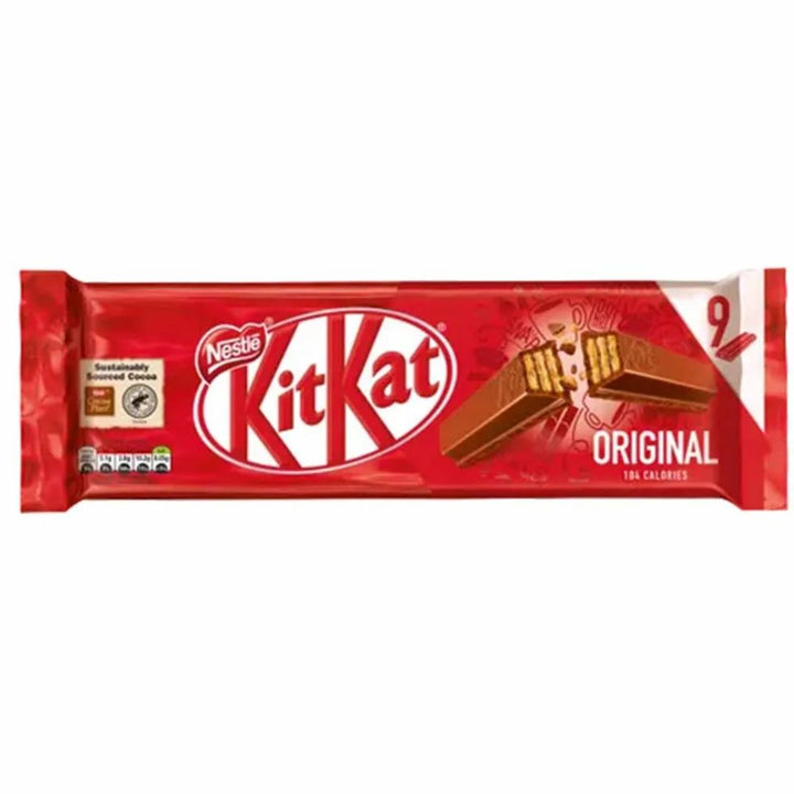 Nestle Kitkat Chocolate Original 9 Bars, 186.30g