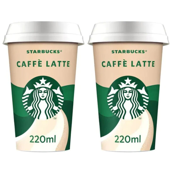 Starbucks Caffe Latte Coffee Drink 2x220 ml