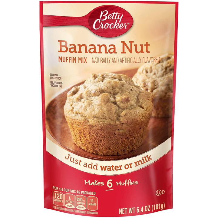 Betty Crocker Muffin Mix, Banana Nut, 181g