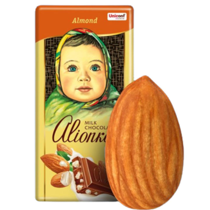 Alionka Milk Chocolate With Almonds, 90g