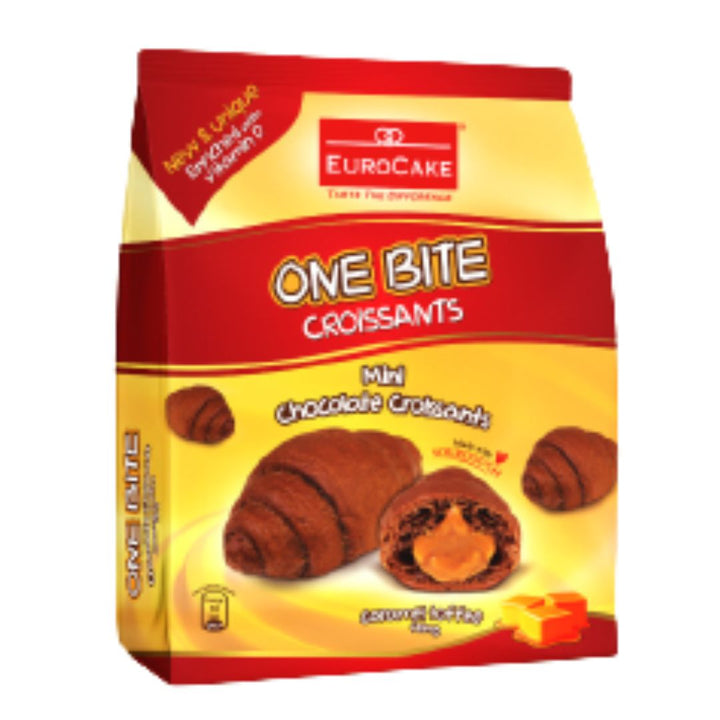 Euro Cake One Bite Mini Chocolate Croissants, 6x35g