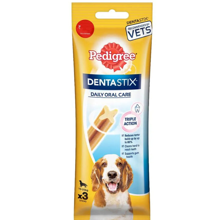 Pedigree Dentastix Oral Care Dog Treat For Medium Breed Of 10-25 Kg, 77 g