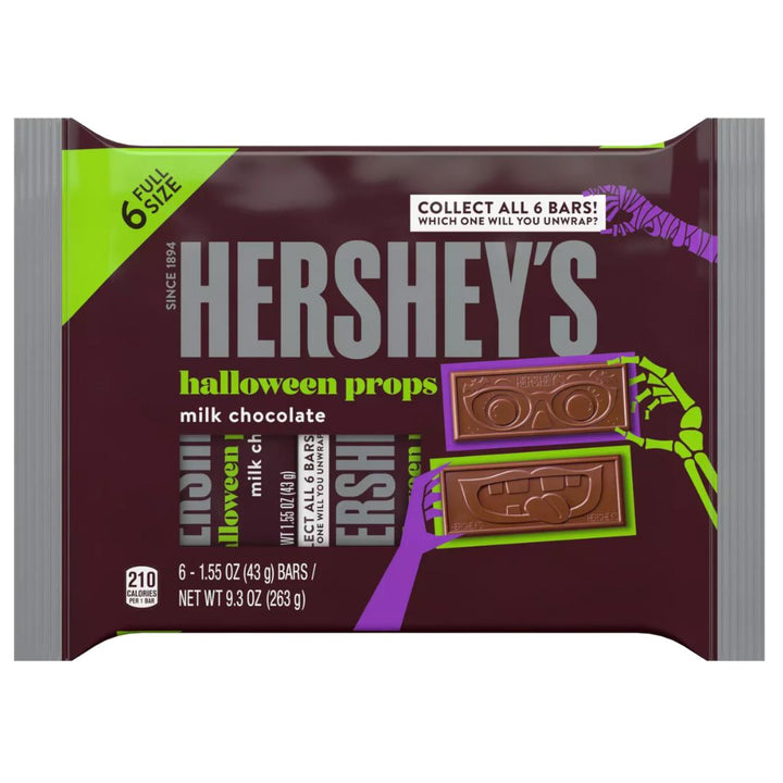 Hershey's Halloween Props Milk Chocolate Candy Bars, 263g