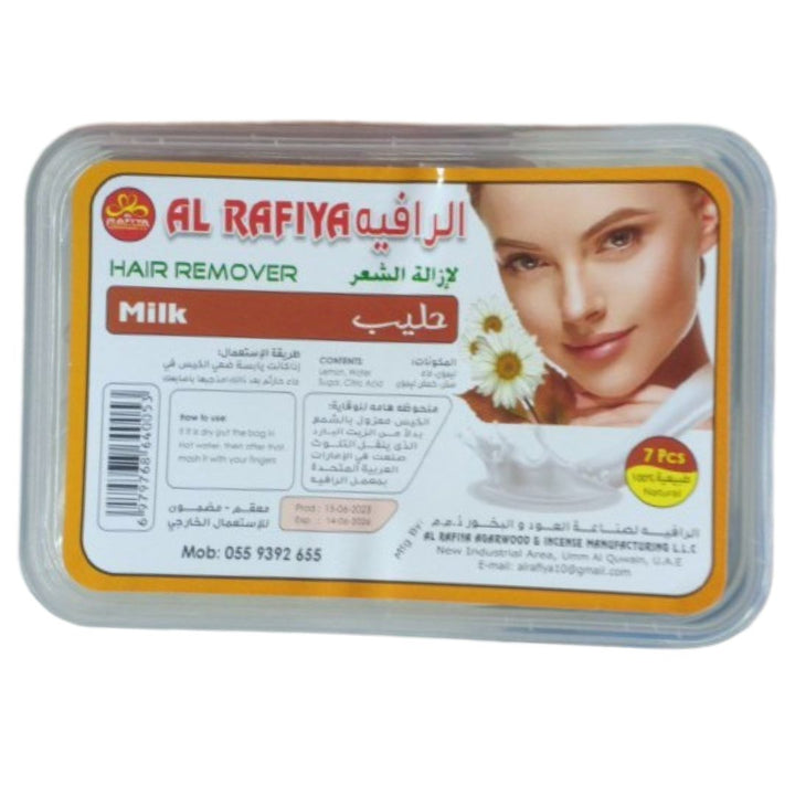 Al Rafiya Hair Remover Milk Wax Strips, 7Nos