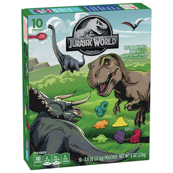 Betty Crocker Fruit Flavored Snacks Jurassic World, 226g