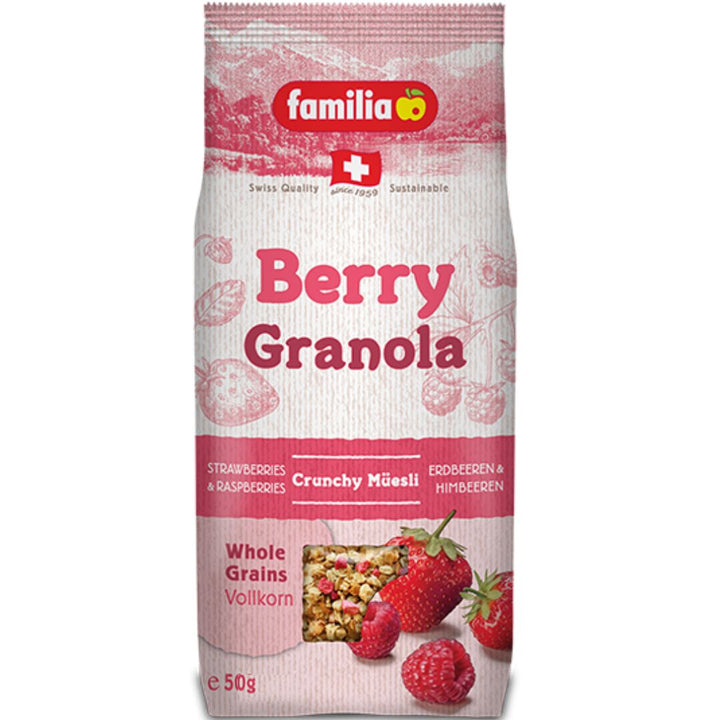 Berry Granola Crunchy Muesli With Strawberries And Raspberries, 50g