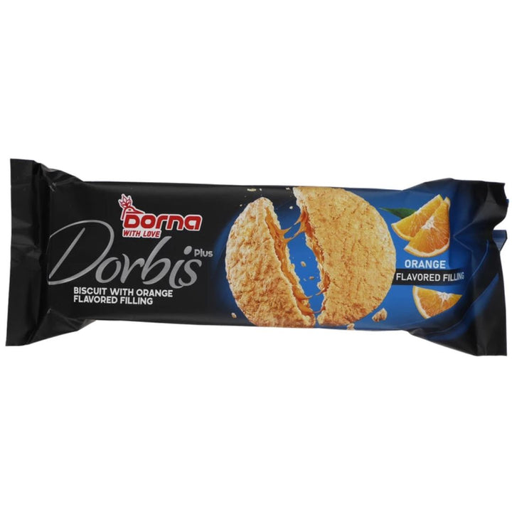 Dorna Dorbis Biscuit With Orange Flavored Filling, 120g