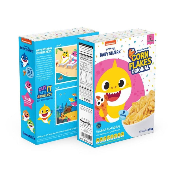 SweetBox Factory Pinkfong Baby Shark Corn Flakes Original, 375g