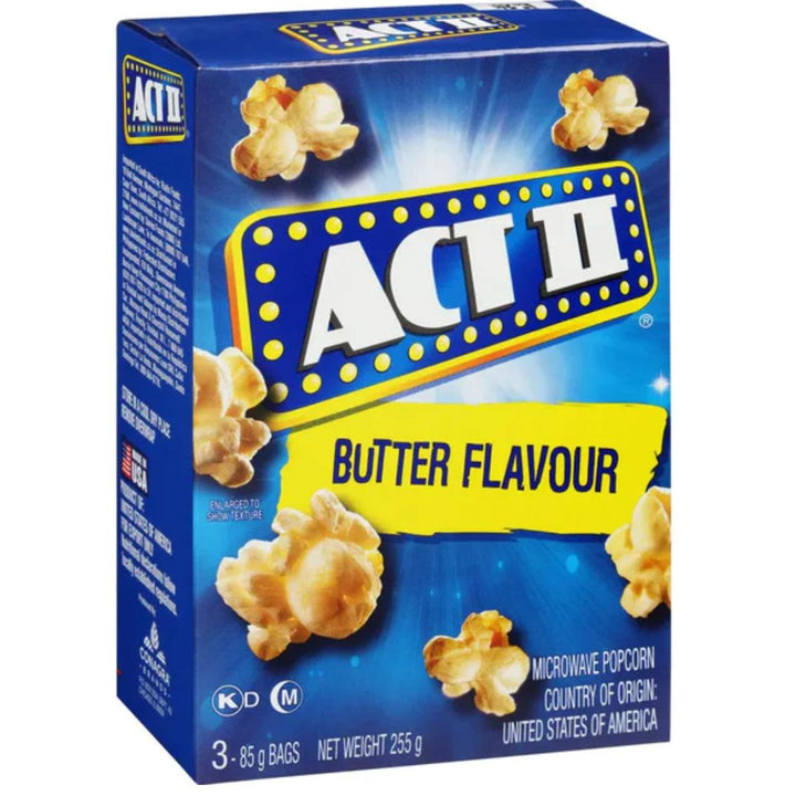 Act II Microwave Popcorn Butter, 2 x 255g