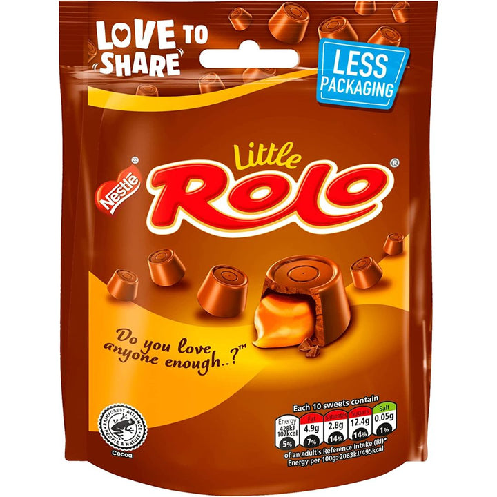 Nestle Little Rolo Milk Chocolate Caramel Sharing Pouch, 103g