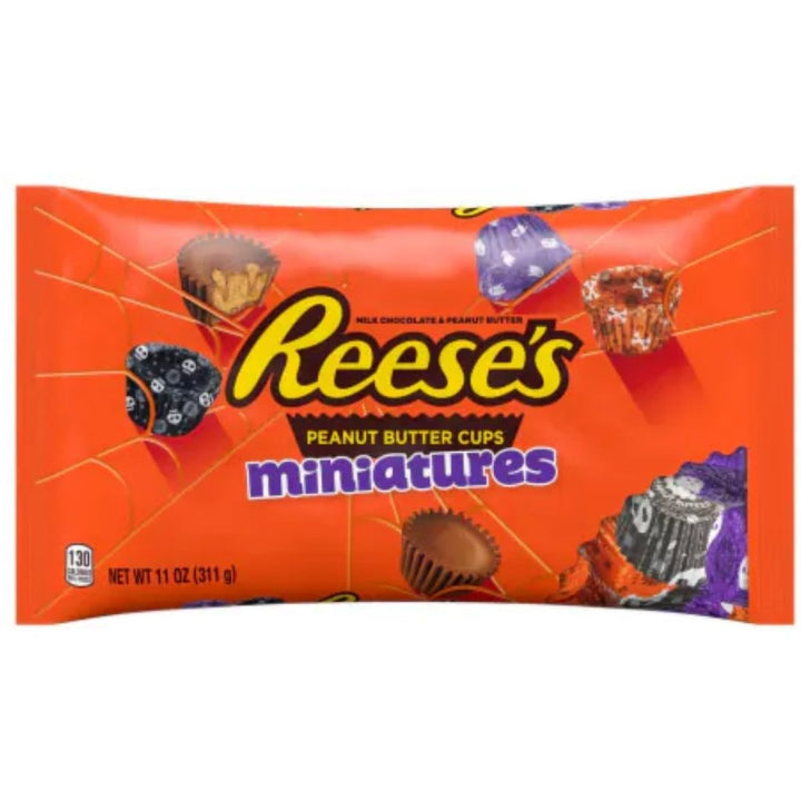 Hershey's Reese's Peanut Butter Cup Miniatures Candy With Spooky Foils, 311g