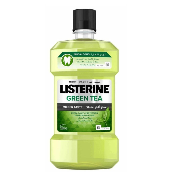 Listerine Green Tea Milder Taste Mouthwash, 500ml