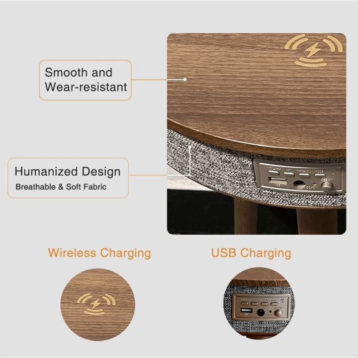 Bluetooth Connected Wooden Coffee Table Speaker