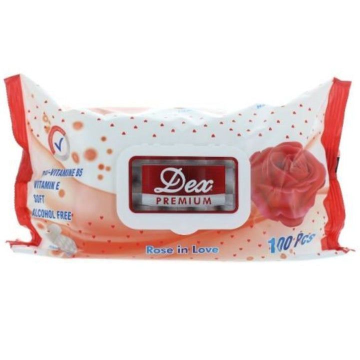 Dex Wet Wipes Rose in Love, 100wps