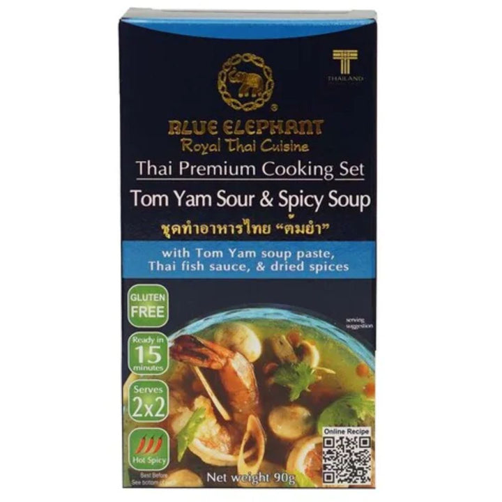 Blue Elephant Thai Cooking Set Tom Yam Sour And Spicy Soup Kit, 90g