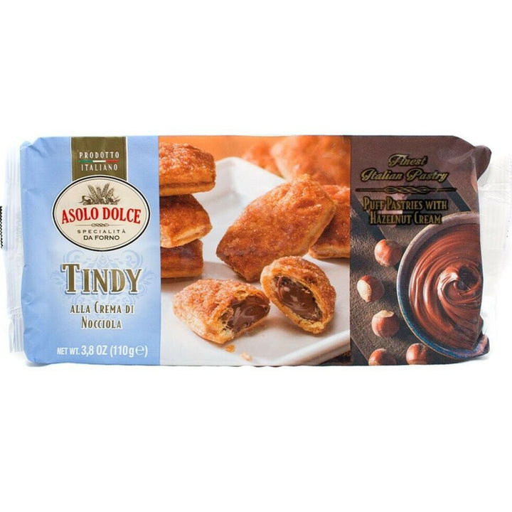 Asolo Dolce Tindy Hazelnut Cream Biscuits (Alla Crema Di Nocciola) , 110g