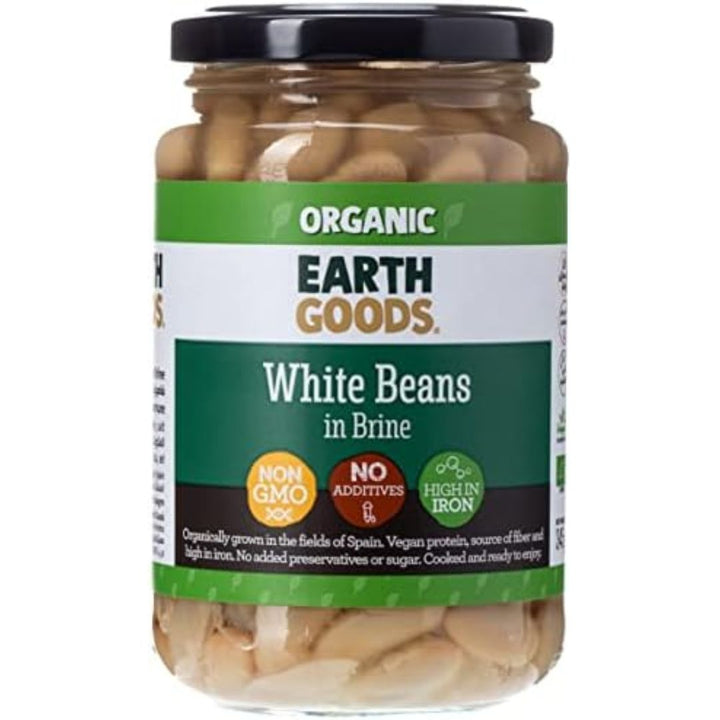 Earth Goods White Beans In Brine, 345g