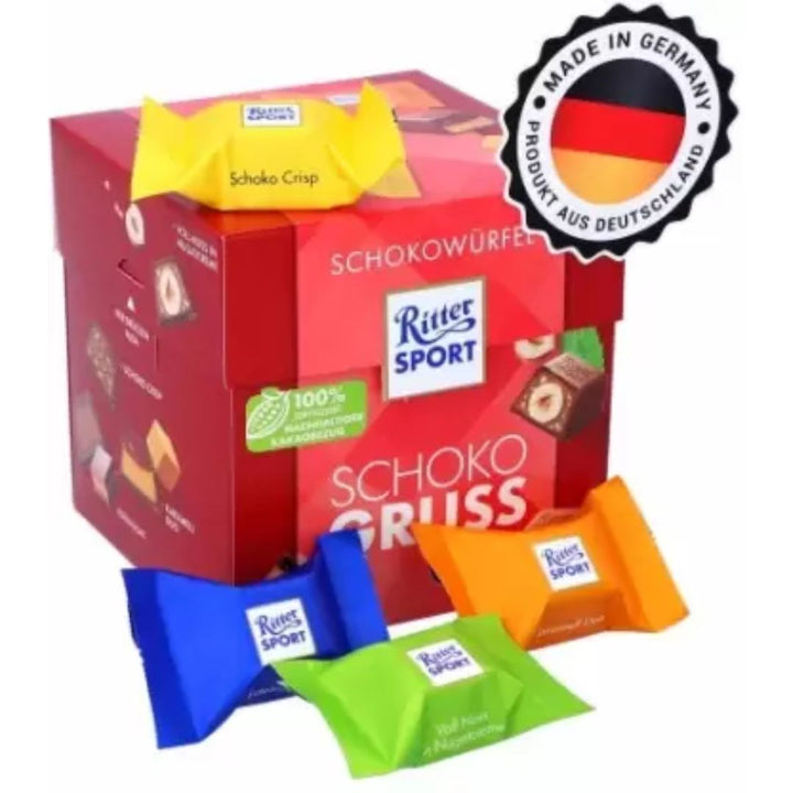 Ritter Sport Milk Chocolate Cubes Choco Greeting, 176g