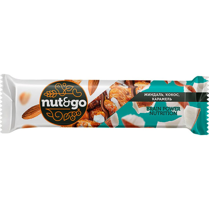 Almond bar "Nut&Go" with coconut, 36g