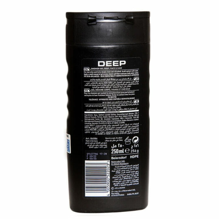 Nivea Men Deep shower Gel, 250ml