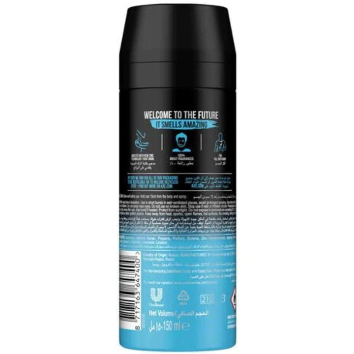 Axe Men'S Deodorant Body Spray Ice Chill, 150ml