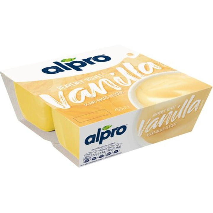 Alpro Vanilla Soya Dessert, 4 x 125g