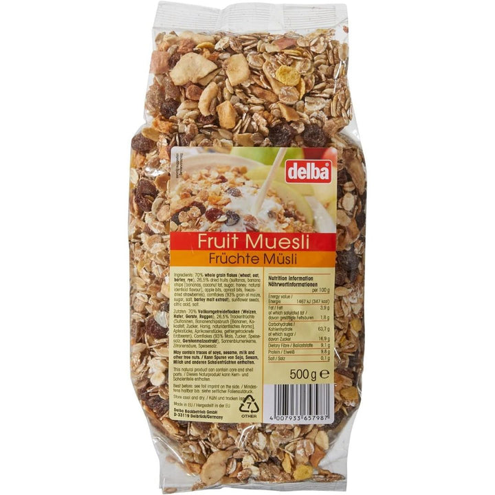 Delba Fruit Muesli, 500g