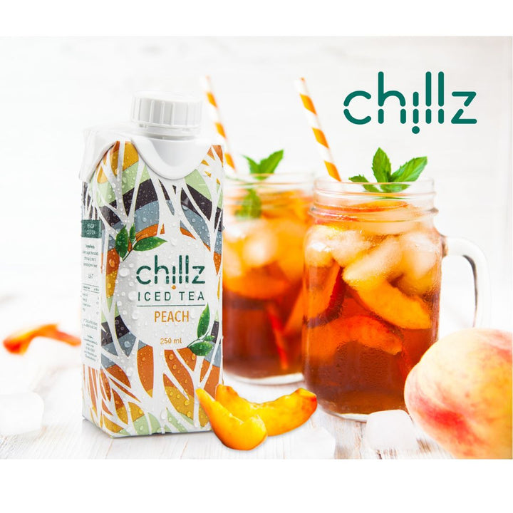 Chillz Iced Tea Drink Peach Flavor, 250ml