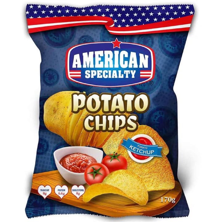 American Specialty Potato Chips Tomato Ketchup, 170g