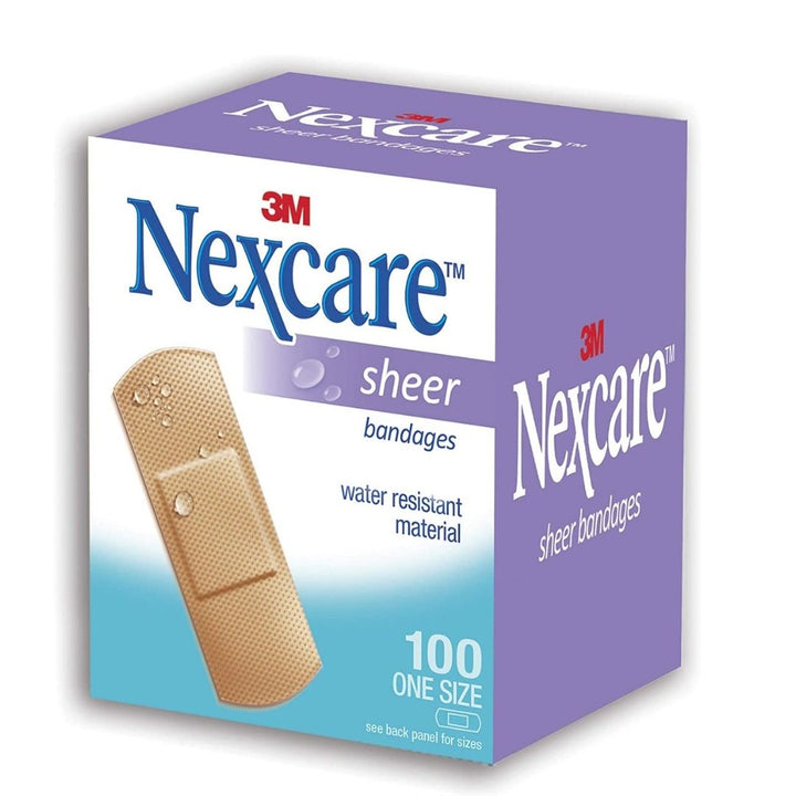 3m Nexcare sheer bandages, 100's