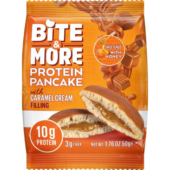 Bite & More Protein Pancake With Caramel Cream Filling 50