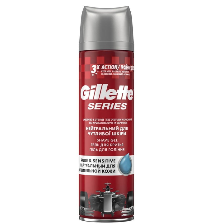 Gillette Series Pure & Sensitive Shave Gel For Men, 200ml