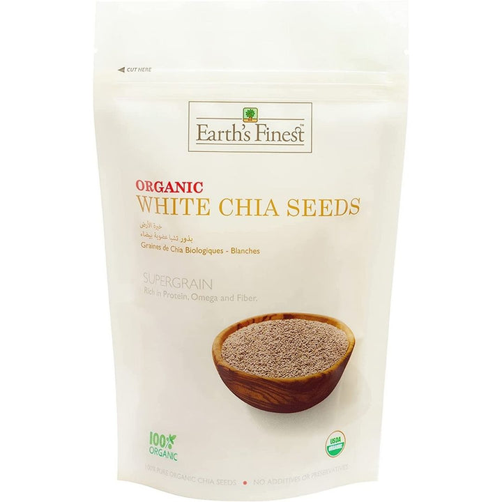 Earth's Finest Organic White Chia Seeds, 300g