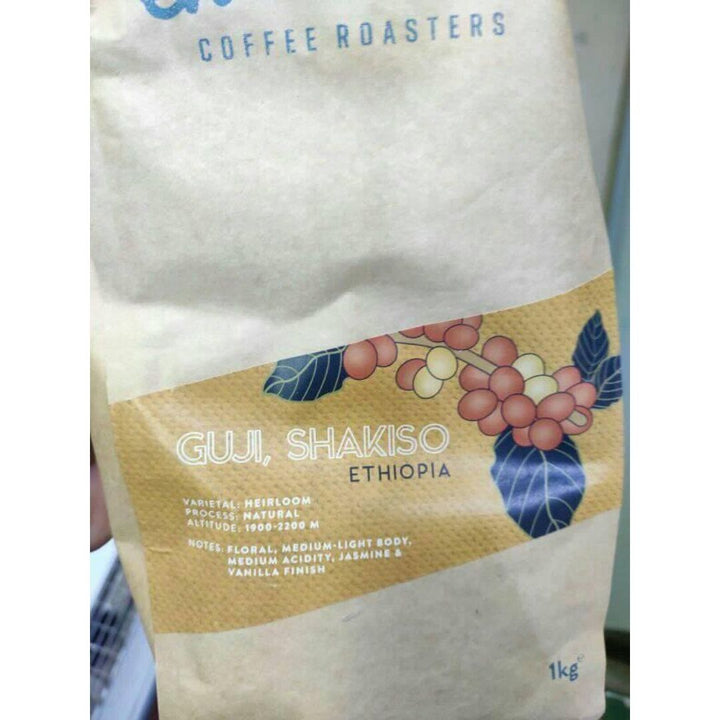 Adventurous encounter coffee roasters GUJI, SHAKISO ETHIOPIA, 1KG