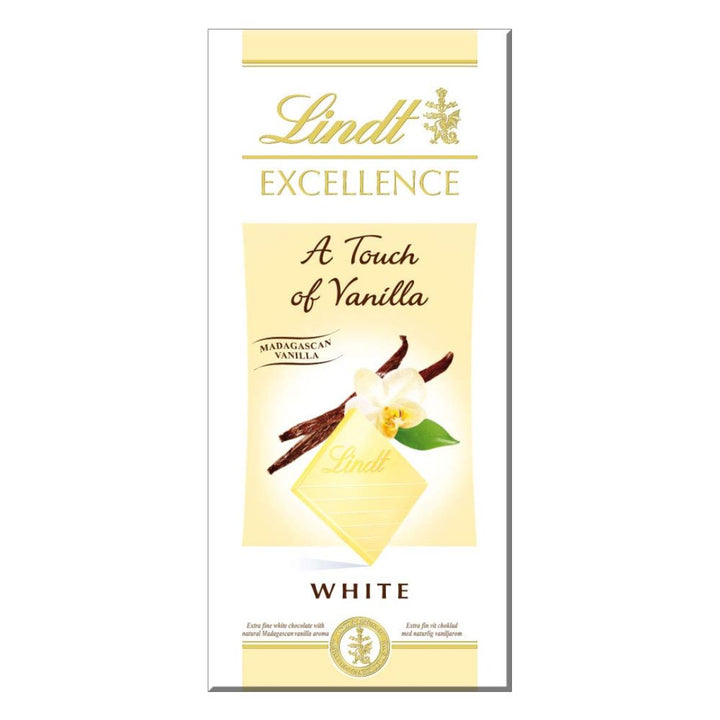 Lindt Excellence a Touch of Vanilla White Chocolate Bar, 100g