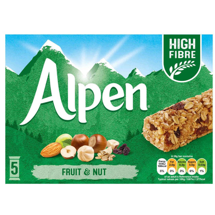 Alpen Fruit & Nut Muesli Bar, 140g