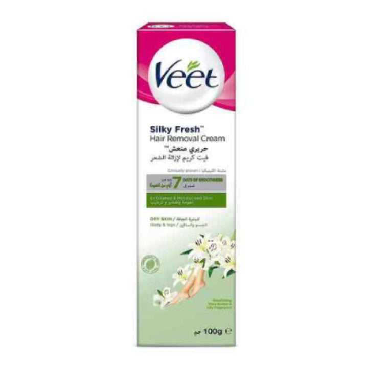 Veet Silky Fresh Dry Skin Hair Removal Cream, 100ml