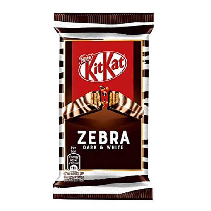 KITKAT ZEBRA - Mix Of White & Dark Chocolate Candy Bar, 41.5g