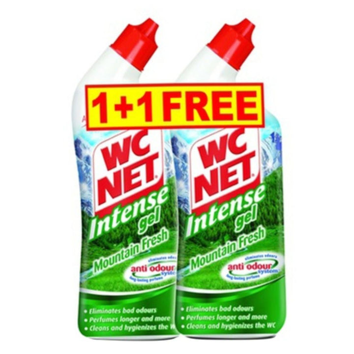 Wc Net Intense Mountain Fresh Toilet Cleaner, 1500ml