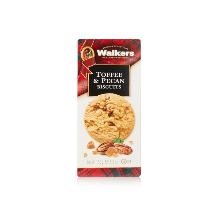 WALKERS TOFFEE & PECAN BISCUITS, 150G