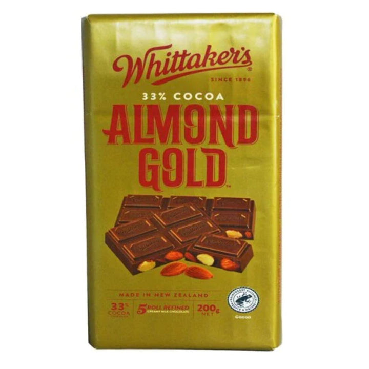 Whittaker's Almond Gold Milk Chocolate, 200g