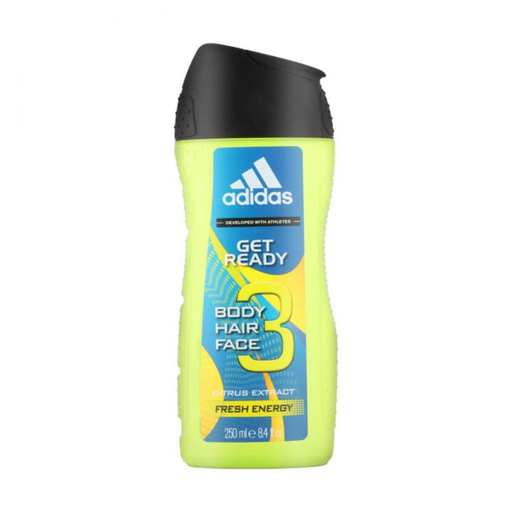 Adidas Get Ready Citrus Extract Fresh Energy Shower Gel, 250ml