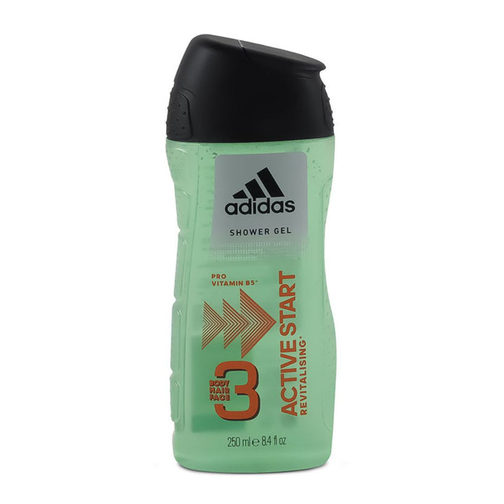 Adidas 3 Active Start Shower Gel for Men, 250ml