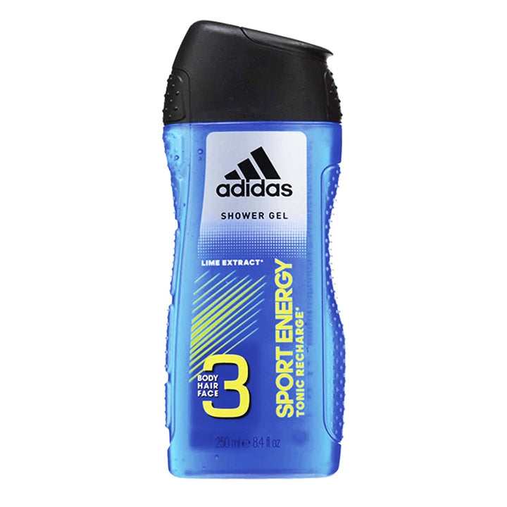 adidas 3-In-1 Sport Energy Tonic Recharge Shower Gel, 250ml