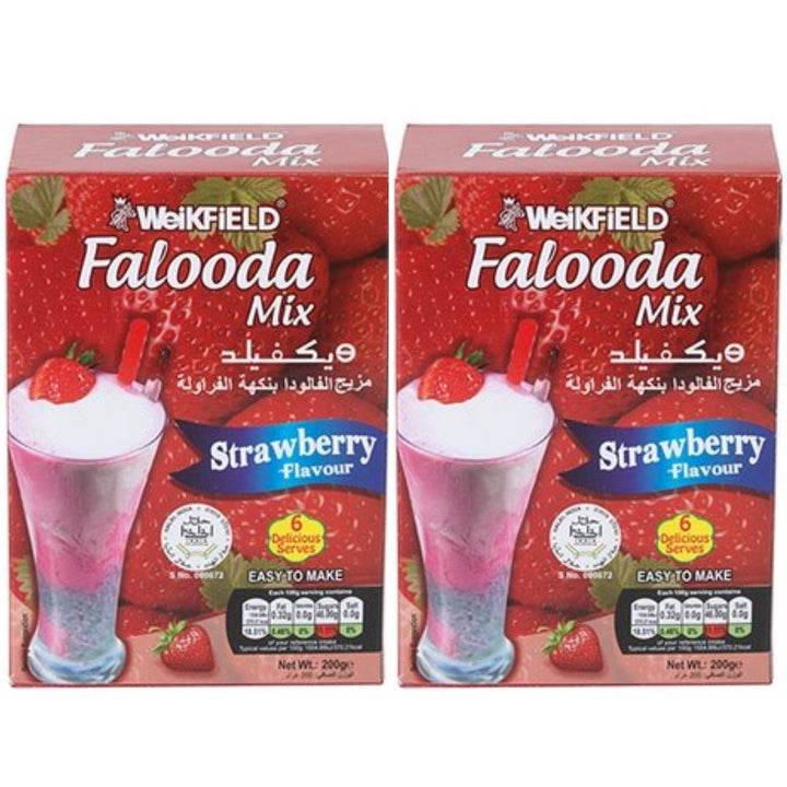 Weikfield Strawberry Falooda Mix, 2 x 200g