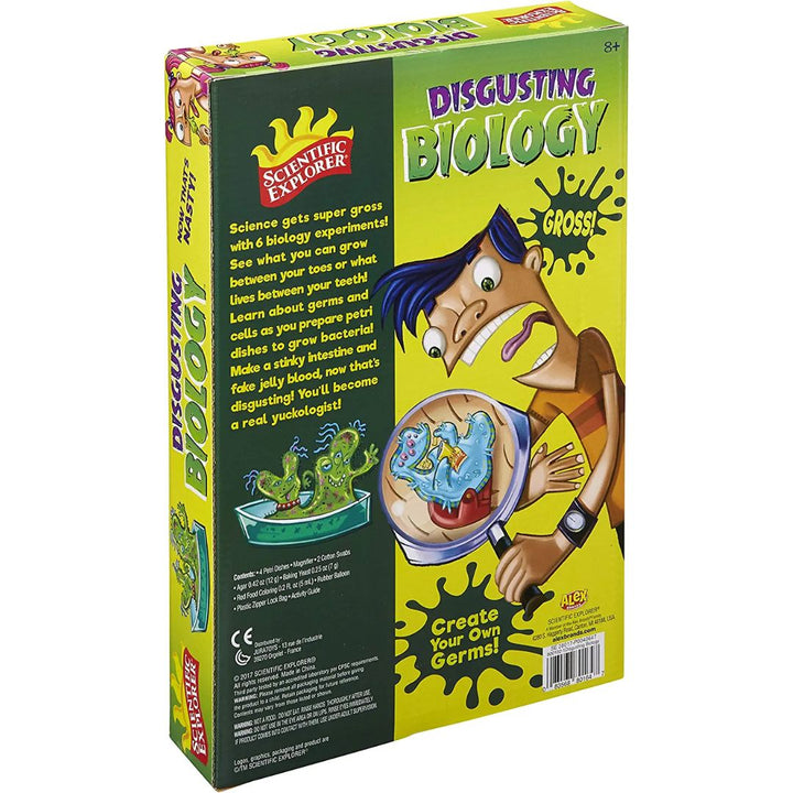 Scientific Explorer Disgusting Biology Kids Science Kit (8 years and Up), 6 experiments