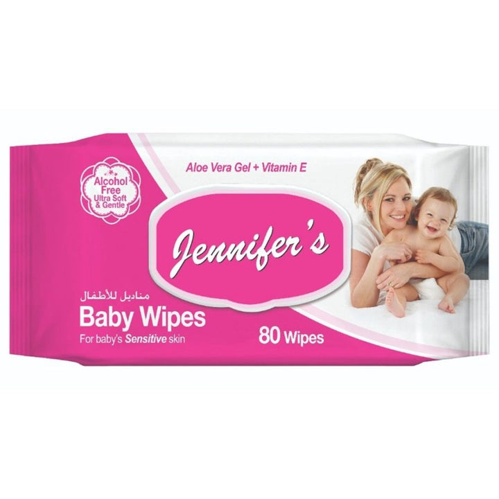 Jennifer's Baby Wipes Alcohol Free, 3Pk X 80 PCS